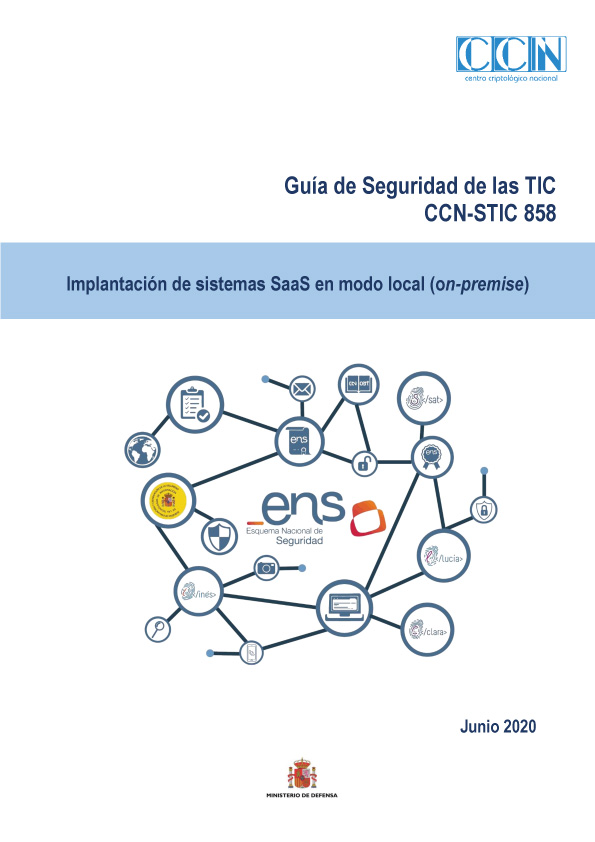 CCN-STIC 858 Implantació de sistemes SaaS en manera local (on-premise)