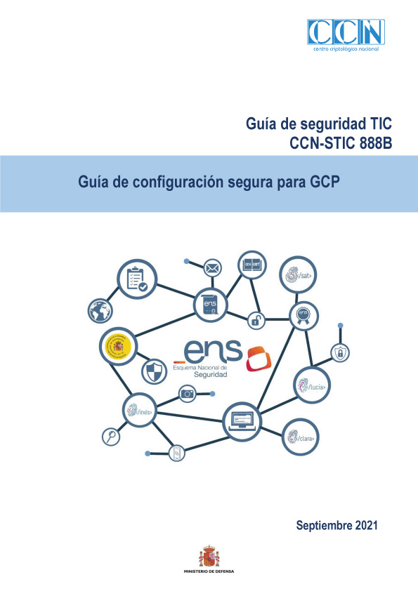 CCN-STIC 888B GUIA DE CONFIGURACIÓ SEGURA GCP