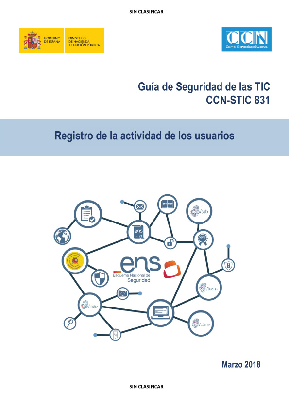 CCN-STIC 831 Registre activitat dels usuaris