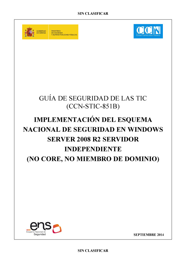 851B Windows Server 2008 R2 Servidor independent ENS