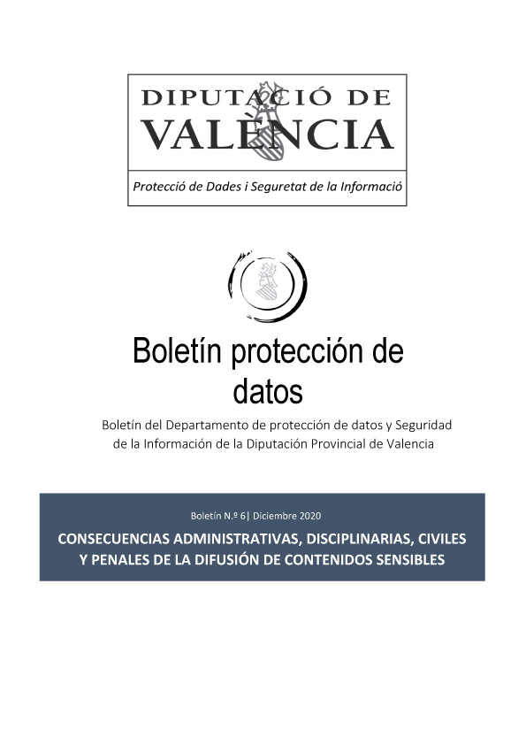 Boletín nº 6 – Consecuencias administrativas, disciplinarias, civiles y penales de la difusión de contenidos sensibles