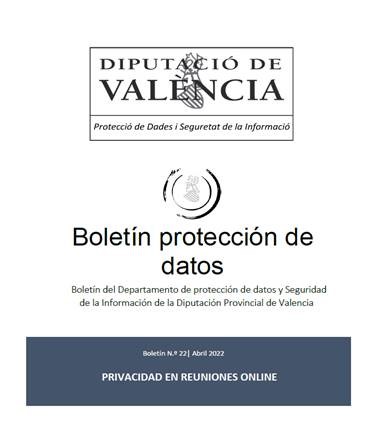 Boletín nº 22 – Privacidad en reuniones online