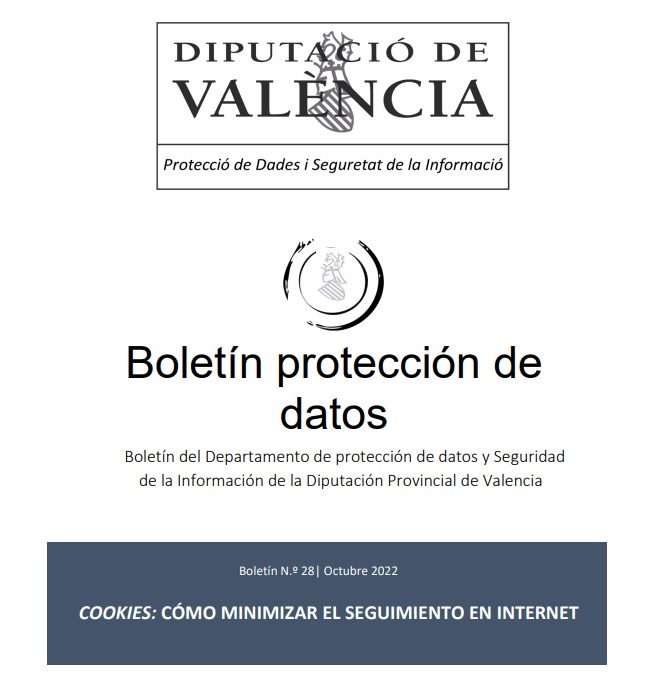 Boletín nº 28 – Cookies: como minimizar seguimiento internet