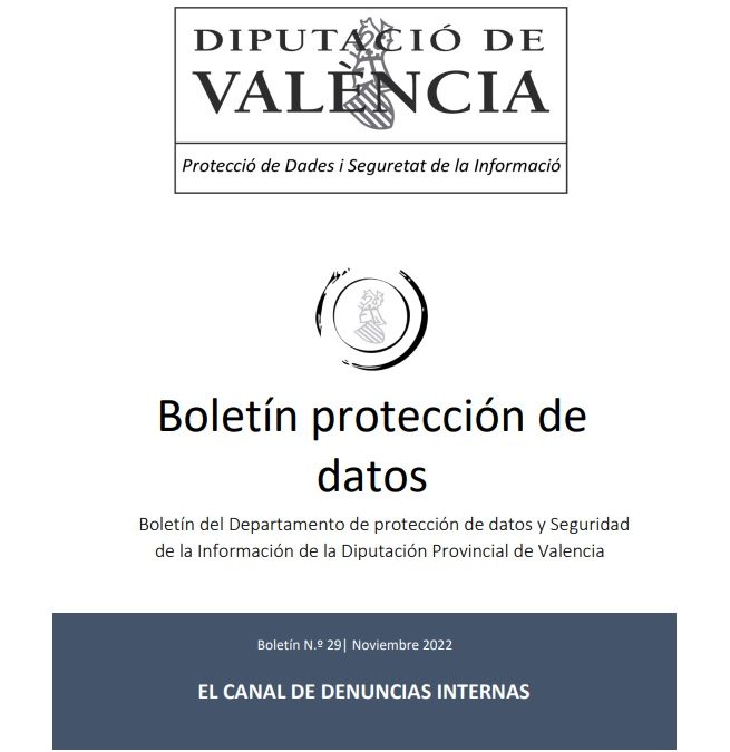 Boletín nº 29 – El canal de denuncias internas