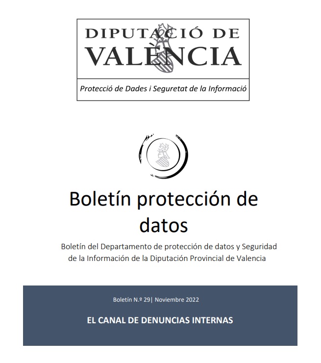 Boletín nº 29 – El canal de denuncias internas