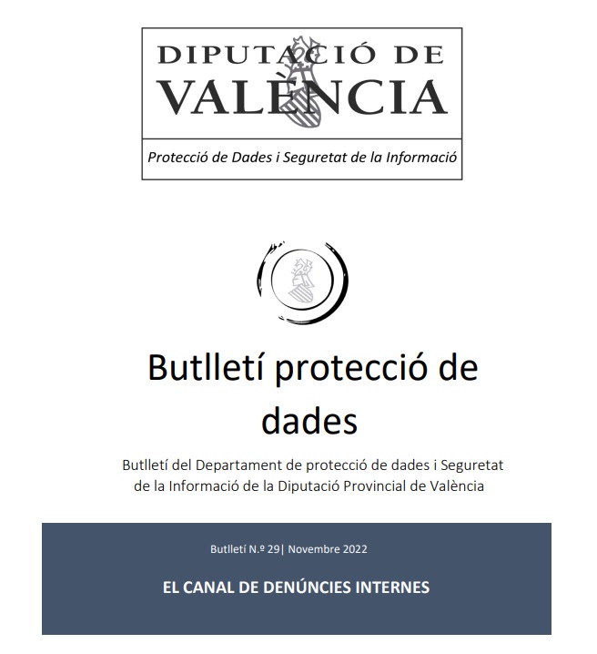 Butlletí núm. 29 – El canal de denúncies internes