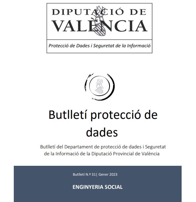 Butlletí núm. 31 – Enginyeria Social
