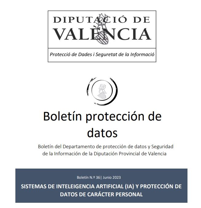 Boletín nº 36 – Sistemas de Inteligencia artificial y Protección de Datos Personales