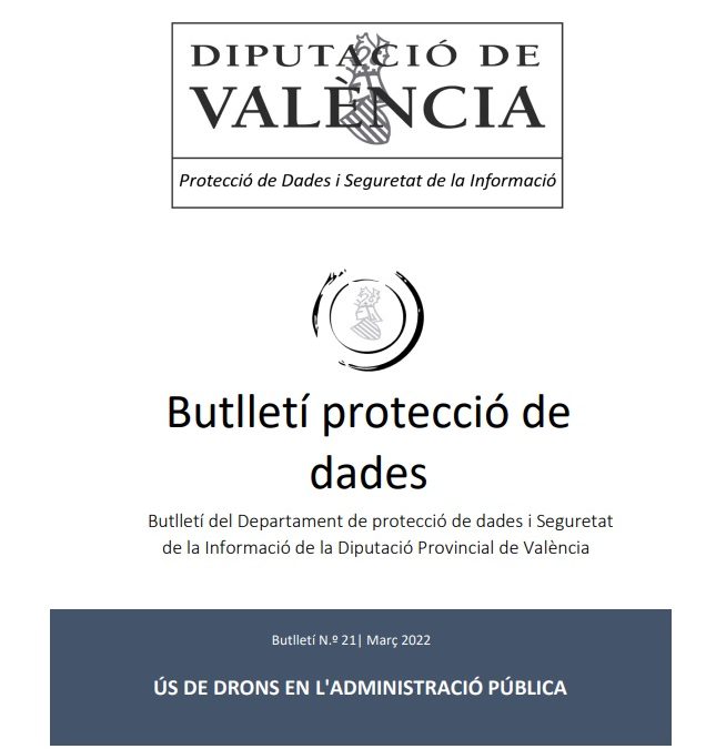 Butlletí núm. 21 – Ús de Drons en l’administració pública