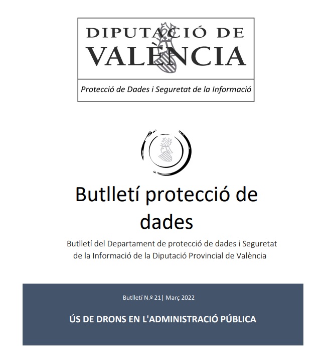 Butlletí núm. 21 – Ús de Drons en l’administració pública