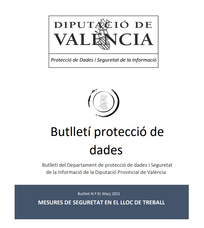 Butlletí núm. 9 – Mesures de seguretat en el lloc de treball